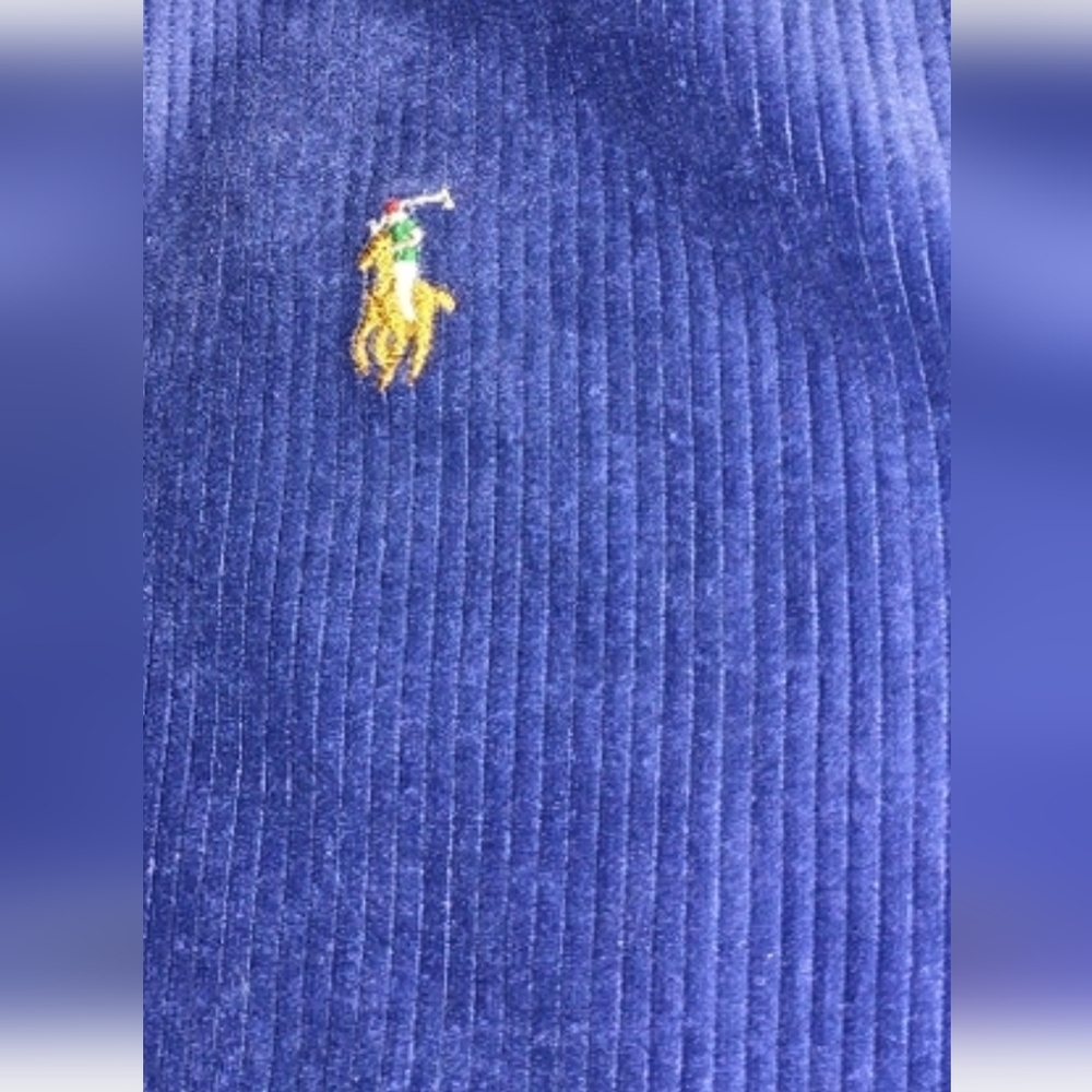 Ralph Lauren Polo Blue Corduroy Pullover Size - XL - Picture 5 of 5